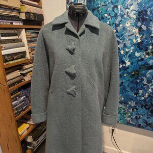 Vintage Marshall Field & Company Cashley Lady's Winter Peat Coat - Sea Green